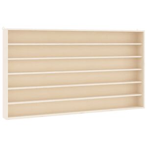 vidaXL Samlermontre i tr&aelig; med 6 hylder 100x8,5x55 cm