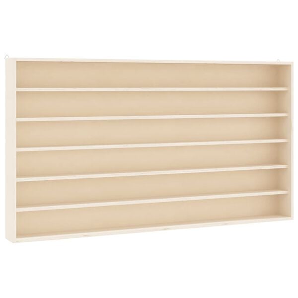 vidaXL Samlermontre i tr&aelig; med 6 hylder 100x8,5x55 cm