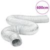 vidaXL ventilationsslange 6 m &Oslash;12,5 cm aluminium