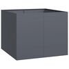 vidaXL plantekasse 100x100x80 cm st&aring;l antracitgr&aring;