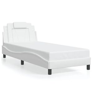 vidaXL sengeramme uden madras Viana 80x200 cm kunstl&aelig;der hvid