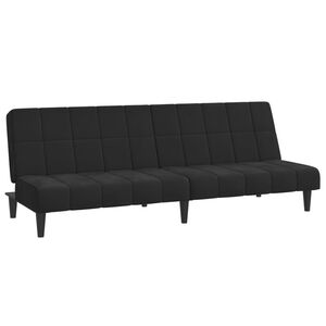 vidaXL 2-personers sovesofa fl&oslash;jl sort