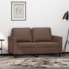 vidaXL 2-personers sofa 120 cm kunstl&aelig;der brun