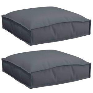 vidaXL Pude 2 stk. Oxford stof Antracit 40 x 40 x 8 cm