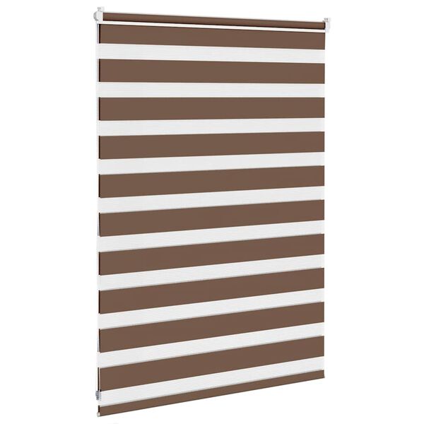 vidaXL zebragardin brun 100x100 cm stofbredde 95,9 cm polyester