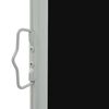 vidaXL sammenrullelig sidemarkise 80x300 cm sort