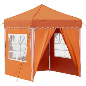 vidaXL Pop-up Festtelt 195 x 195 x 245 cm Orange Oxford stof