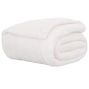 vidaXL T&aelig;ppe Hvid 220 x 240 cm 2.67 kg Fleece