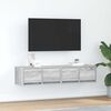 vidaXL tv-borde 2 stk. 60x31x25,5 cm konstrueret tr&aelig; gr&aring; sonoma-eg