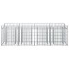 vidaXL Gabion h&oslash;jbed S&oslash;lv 200 x 50 x 60 cm Galvaniseret st&aring;l