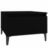 vidaXL sidebord 50x46x35 cm konstrueret tr&aelig; sort