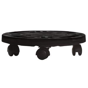vidaXL plantevogn med hjul 30 cm i diameter 170 kg sort