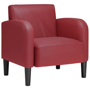 vidaXL sofastol med arml&aelig;n 54 cm kunstl&aelig;der vinr&oslash;d