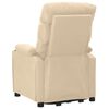 vidaXL løftestol med massagefunktion stof cremefarvet