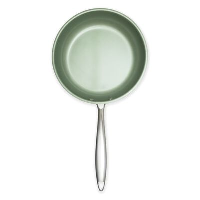 Just Vegan stegepande ECO CeraVegan 24 cm rustfrit stål grøn