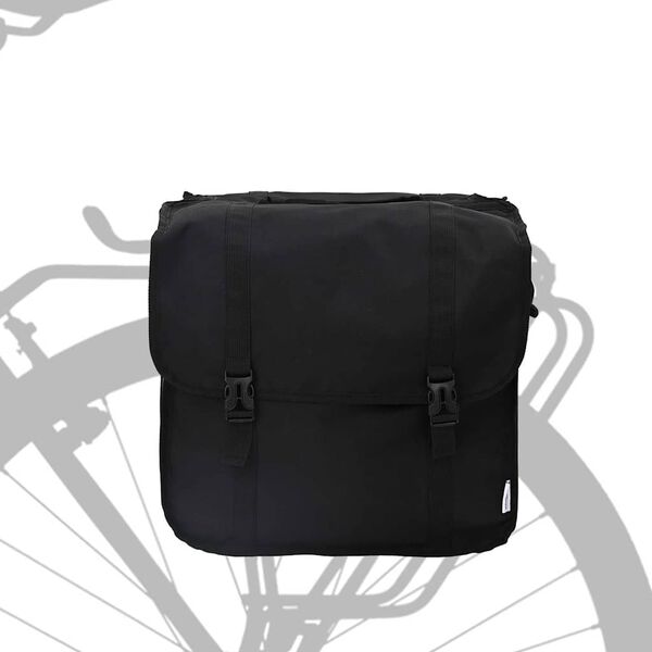 vidaXL Cykeltaske Sort 18.5 x 40 x 35 cm Polyester