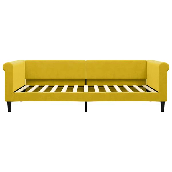 vidaXL daybed 100x200 cm velour gul