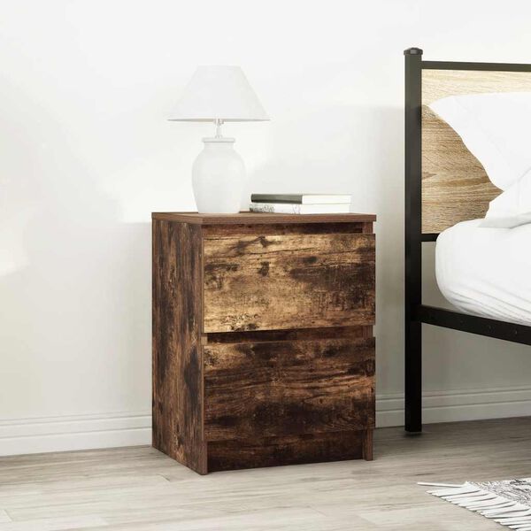 vidaXL tv-bord 40x35x54 cm konstrueret tr&aelig; r&oslash;get egetr&aelig;sfarve