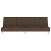 vidaXL 2-personers sovesofa stof brun