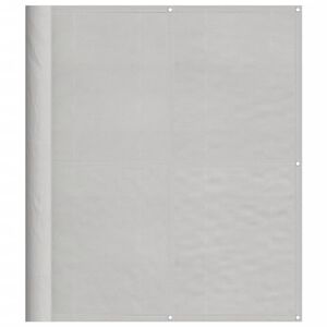 vidaXL altanafsk&aelig;rmning 120x800 cm 100 % polyester lysegr&aring;