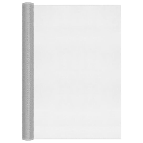 vidaXL net 80x2000 cm aluminium s&oslash;lvfarvet