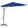 vidaXL parasol med st&aring;lstang 300x230 cm bl&aring;