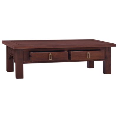 vidaXL sofabord 100x50x30 cm massivt mahognitræ klassisk brun
