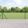 vidaXL Hegnsp&aelig;l Gr&oslash;n 50 x 0,6 m (12 x 12 mm maske) St&aring;l og PVC