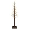 vidaXL Starburst-juletr&aelig; Brun 150 cm Plastik 304 LED'er