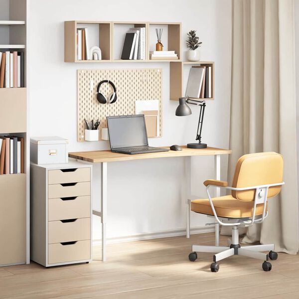 vidaXL bordplade ubehandlet 120x50x2,5 cm massivt egetr&aelig; rektangul&aelig;r