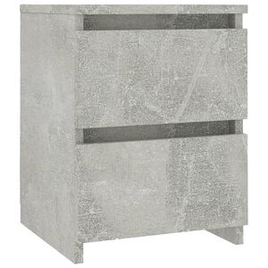 vidaXL sengebord 30x30x40 cm konstrueret tr&aelig; betongr&aring;