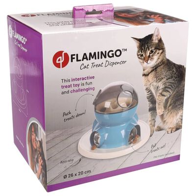 FLAMINGO kattelegetøj til godbidder Diso hvid og blå
