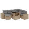 vidaXL sofas&aelig;t til haven 8 dele med hynder polyrattan beige