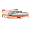 vidaXL sengeramme uden madras 180x200 cm massivt fyrretr&aelig; gyldenbrun