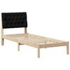 vidaXL Sengestel med Polstret Hovedgavl Brun 75 x 190 cm