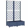 vidaXL haveplantekasse med espalier bl&aring;gr&aring; 80x40x121,5 cm PP