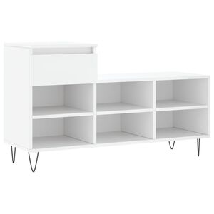 vidaXL skoreol 102x36x60 cm konstrueret tr&aelig; hvid