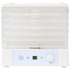vidaXL fødevaredehydrator med 6 bakker 250 W hvid