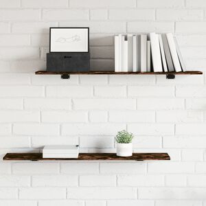 vidaXL v&aelig;ghylder 4 stk. 100x20x1,5 cm konstrueret tr&aelig; r&oslash;get egetr&aelig;