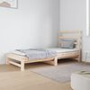vidaXL daybed med udtr&aelig;k 2x(90x190) cm massivt fyrretr&aelig;