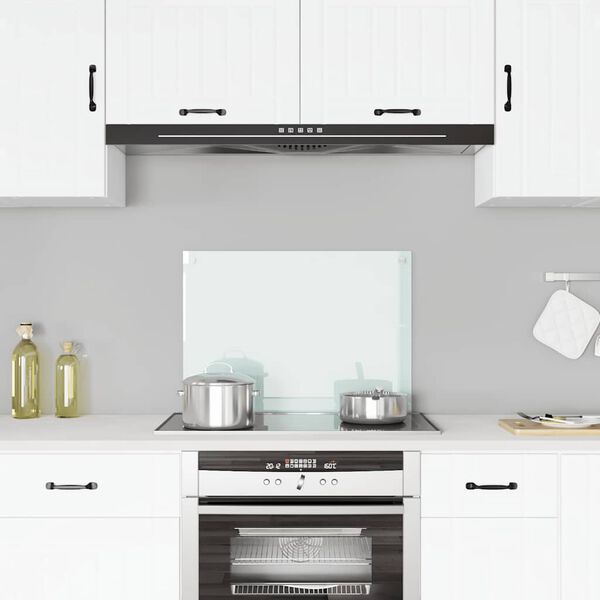 vidaXL st&aelig;nkplade 70x50 cm h&aelig;rdet glas m&aelig;lkeagtig