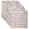 vidaXL Mosaik Fliser Cremefarvet 30 x 30 cm Marmor