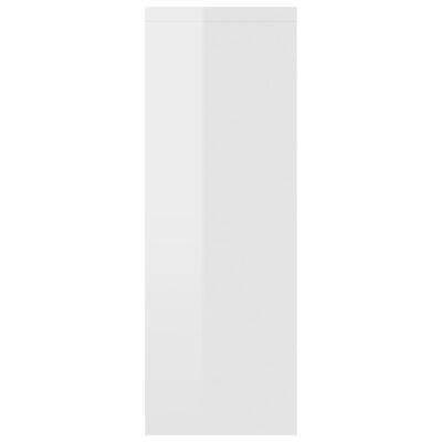 vidaXL væghylde 45,1x16x45,1 cm spånplade højglans hvid