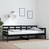 vidaXL daybed 80x200 cm massivt fyrretr&aelig; sort