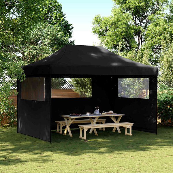 vidaXL Party Tent Sort 279 x 410 x 315 cm Oxford stof