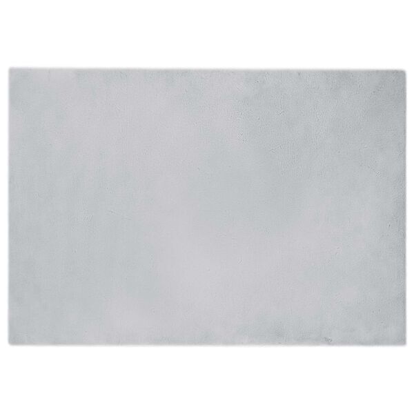 vidaXL Faux Kanin Pels T&aelig;ppe Olite Gr&aring; 140 x 200 cm Polyester