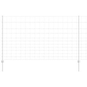 vidaXL Vild hegn med stolper 25 x 1,4 m (B x H)