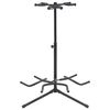vidaXL guitarstativ st&aring;l sort