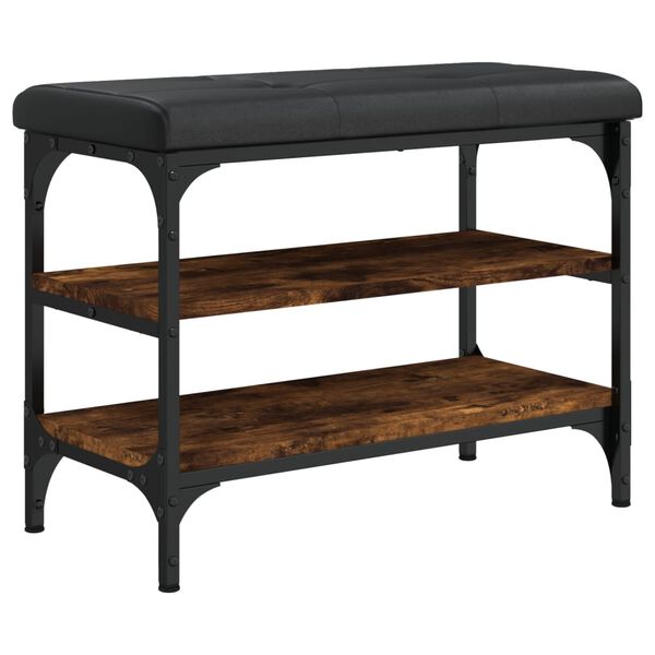 vidaXL skob&aelig;nk 62x32x47 cm konstrueret tr&aelig; r&oslash;get egetr&aelig;sfarve