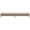 vidaXL Boxspring sengeramme 80x200 cm stof gråbrun